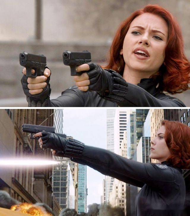 复联武器美队鹰眼m1911a1黑寡妇格洛克26hkp30手枪