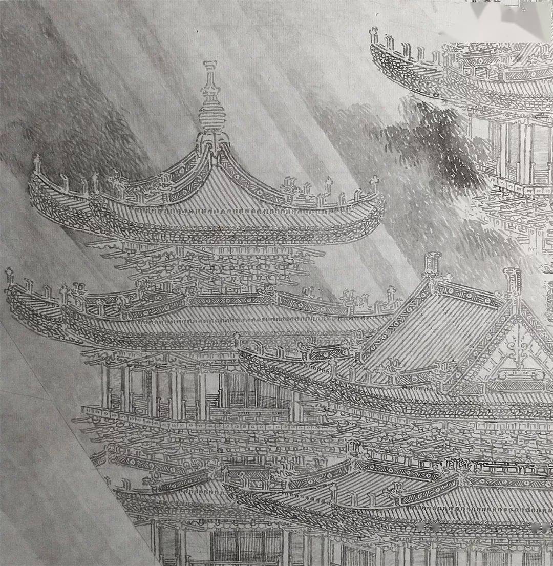 【金尚推荐】界画《阿房宫》——杨秀臣_中国画展