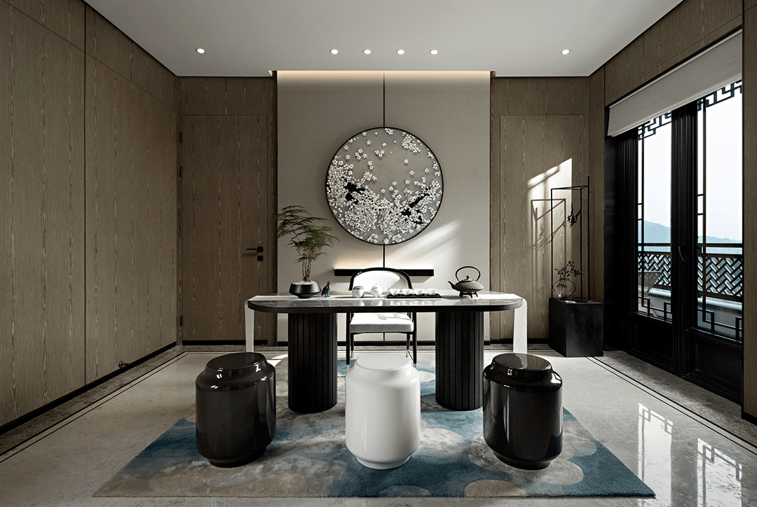 462㎡中式庭院,生活的每一步都很艺术!