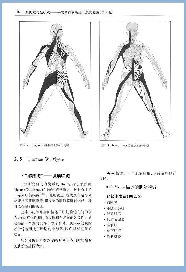 2020新书正品《肌肉链与板机点手法镇痛的新理念及其应用》第二版