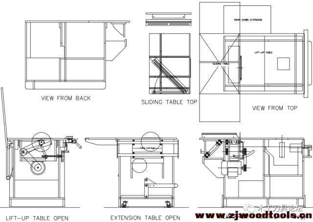 木工自制推台锯设计图图片