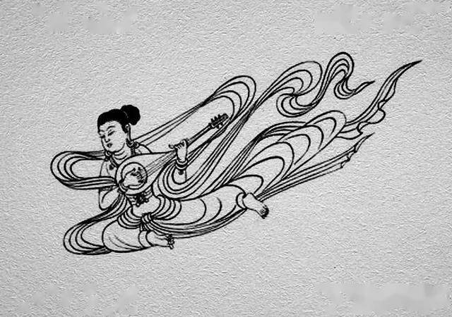 线描飞仙30幅优美极了