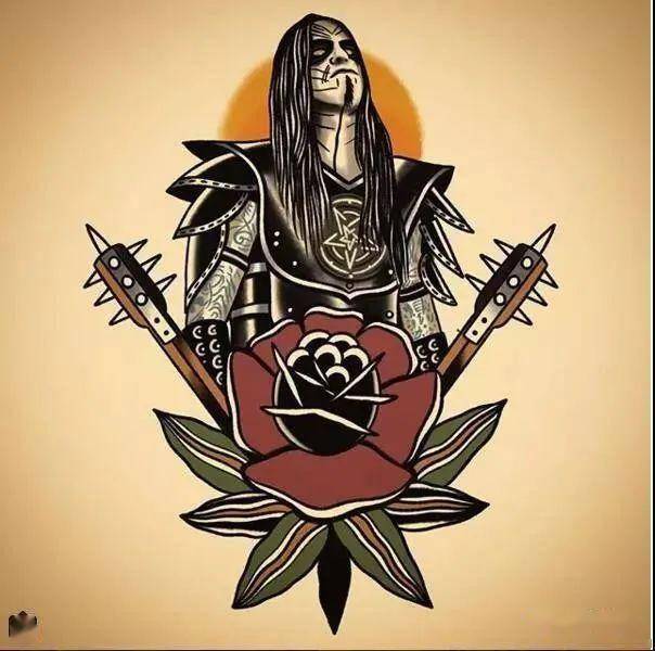 纹身素材经典oldschool手稿