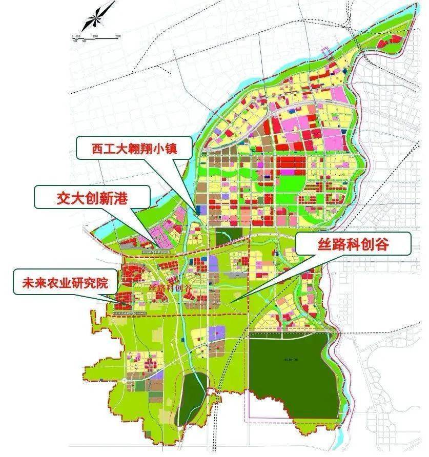 西安沣东地图区域划分图片