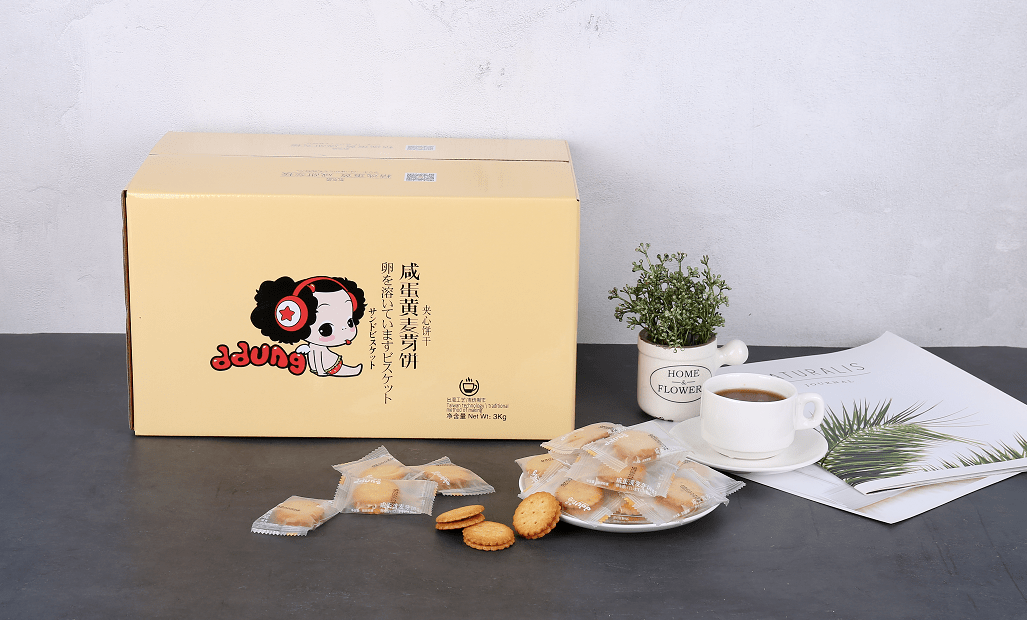 冬己饼干3kg散装咸蛋黄麦芽饼黑糖麦芽饼日式小圆饼