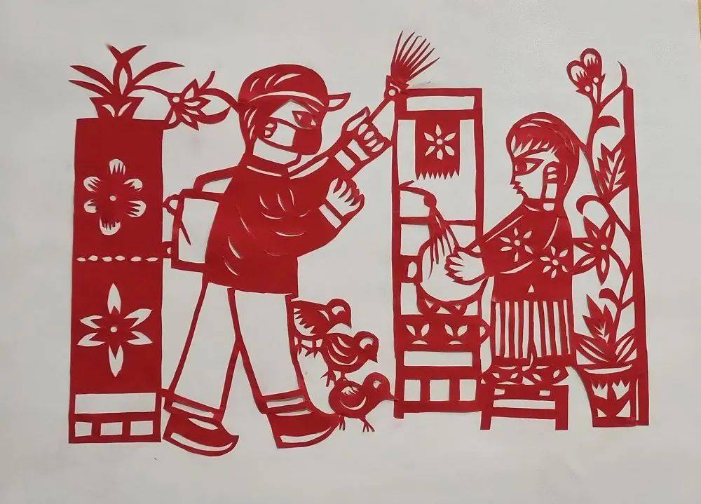 纸薄情深王德荣滨州民间剪纸战疫作品集