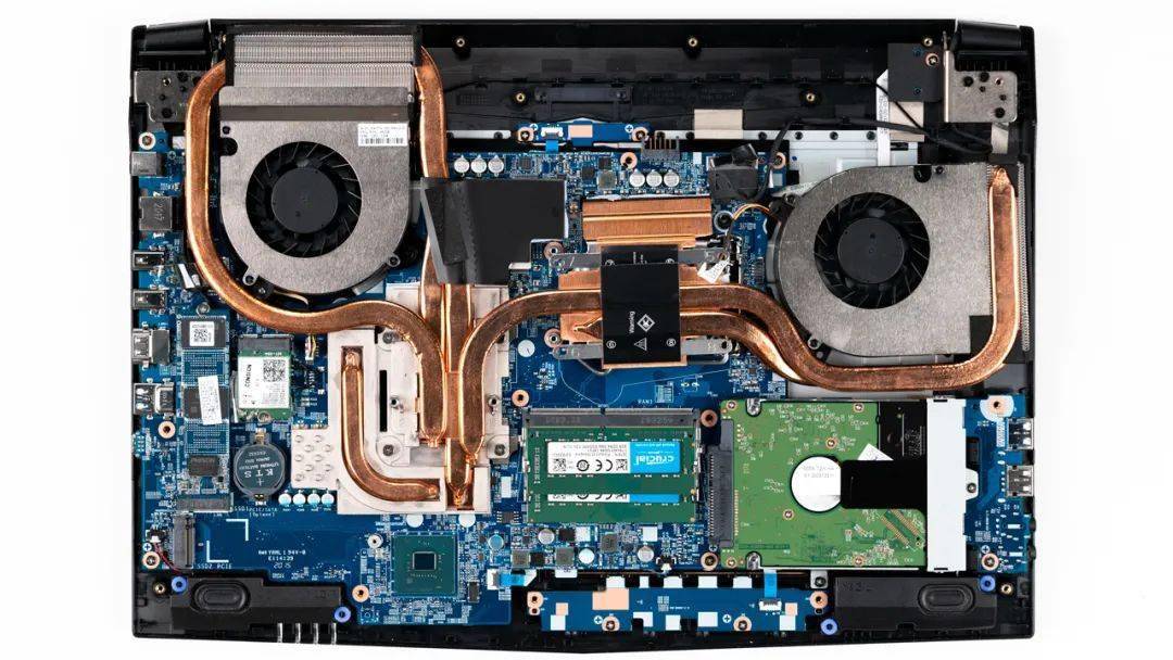 上图是神舟 tx9-cu5da的拆机实拍图,6热管双风扇的组合,和上一代的