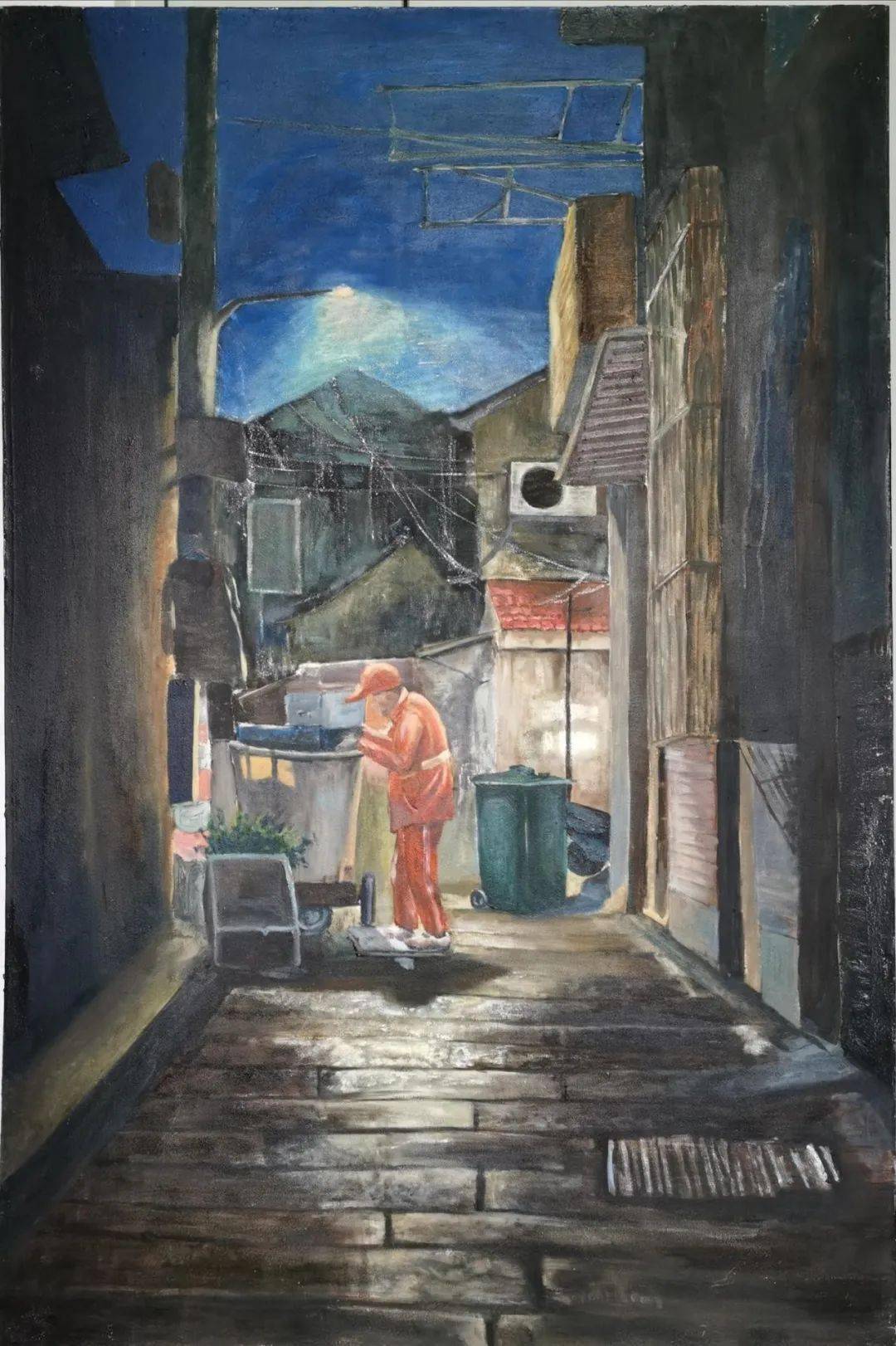 《春回》中国画赵昕《最闪亮的星》水彩画李佳昱 《环保卫士》水彩郑