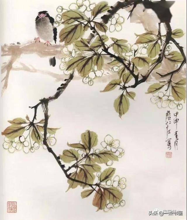 詹仁左小写意花鸟画法分享