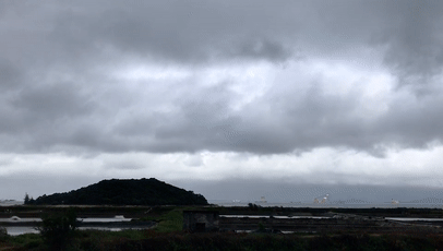 阳江海陵岛台风图片
