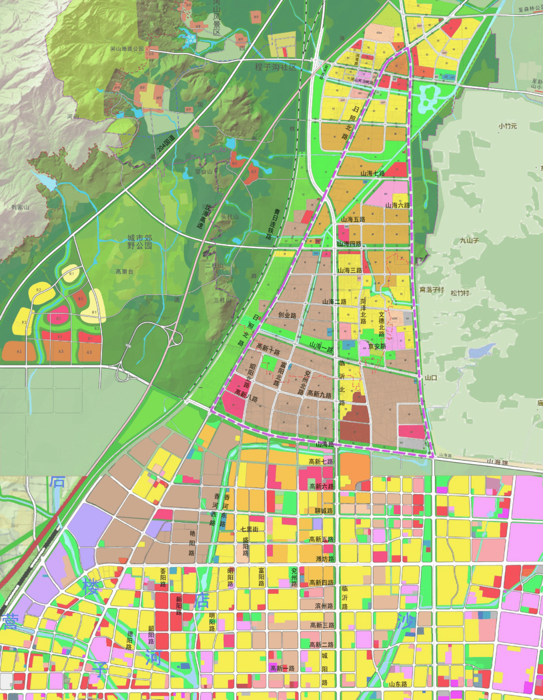 根据《日照市主城区地名规划(2019-2035年《日照市主城区道路命名