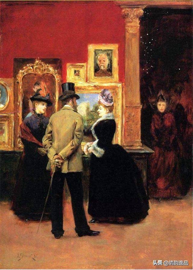 美国画家朱利叶斯勒布朗斯图尔特油画作品欣赏