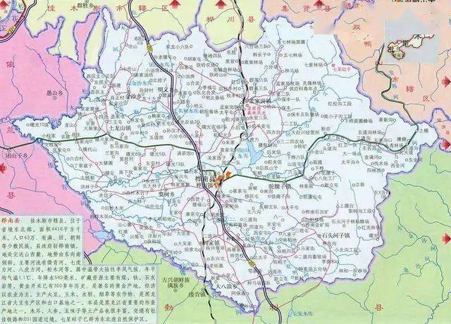 7万桦南县,位于黑龙江省东部,长白山余脉完达山麓,面积为4415.