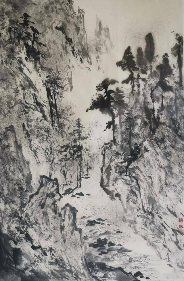 淡墨表现的魅力王珊山水画