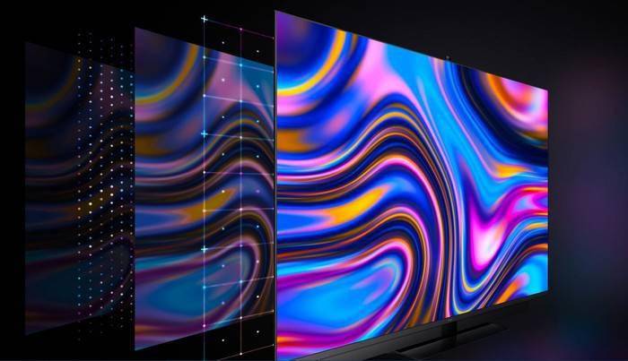 华为智慧屏v65采用了4k uhd量子点显示屏,相对于普通的led面板,在控光