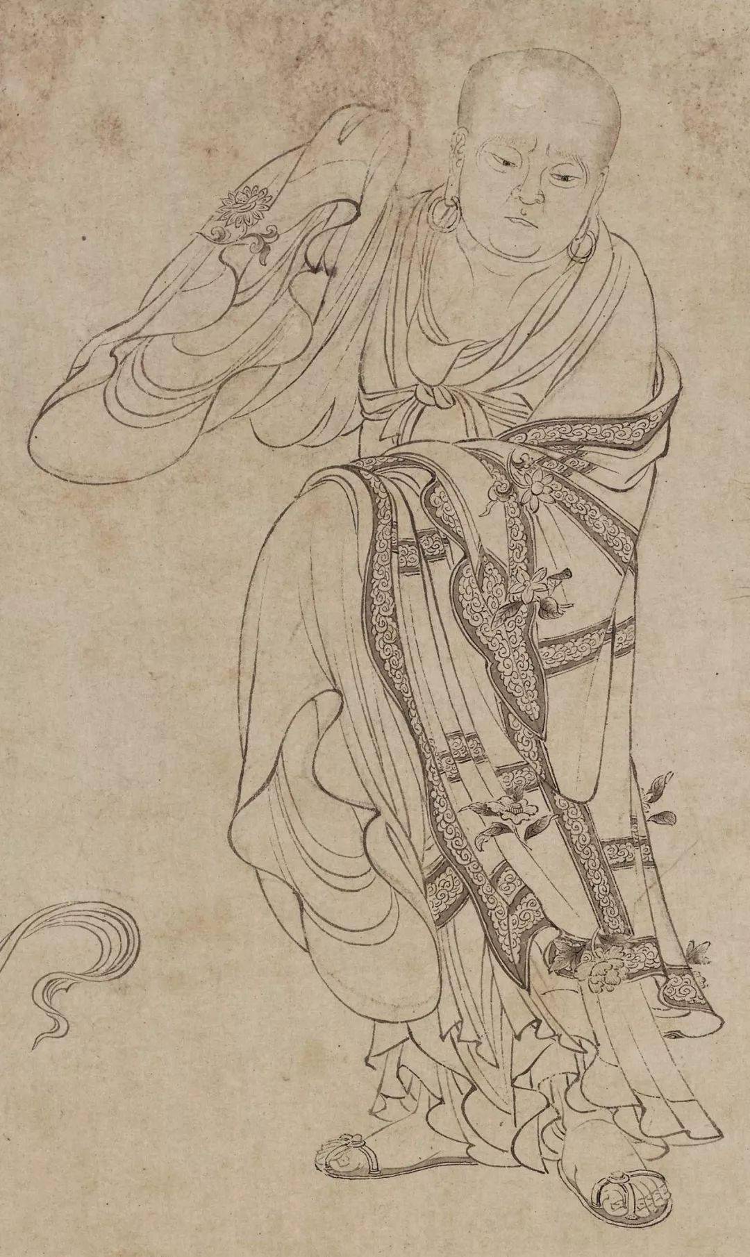 后人把这类画不加筛辨全都挂在李公麟名下,凡白描人物皆李公麟绘矣.