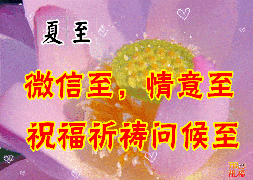 祝福所有的朋友夏至安康,清凉,健康一整夏 !