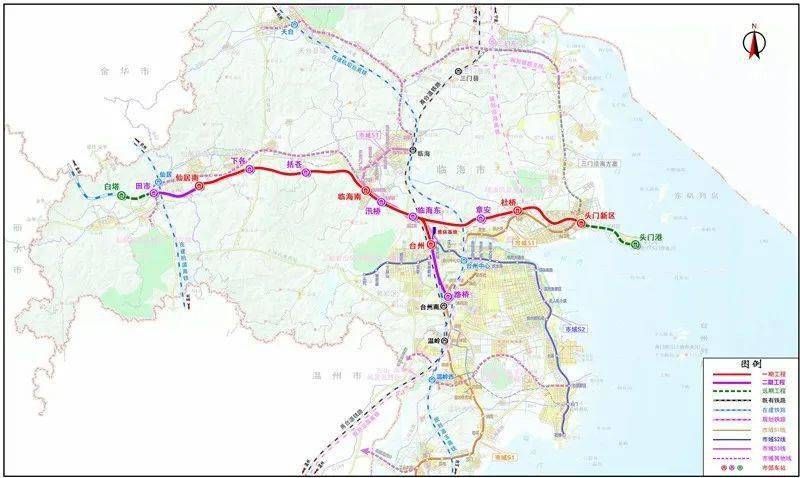 最新金台铁路台州段市郊列车7月开始施工将实现与s1线s2线s3线之间的