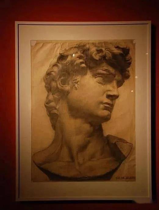 中国艺术教育中的大人物素描大卫石膏像集合