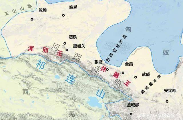 河西走廊地图