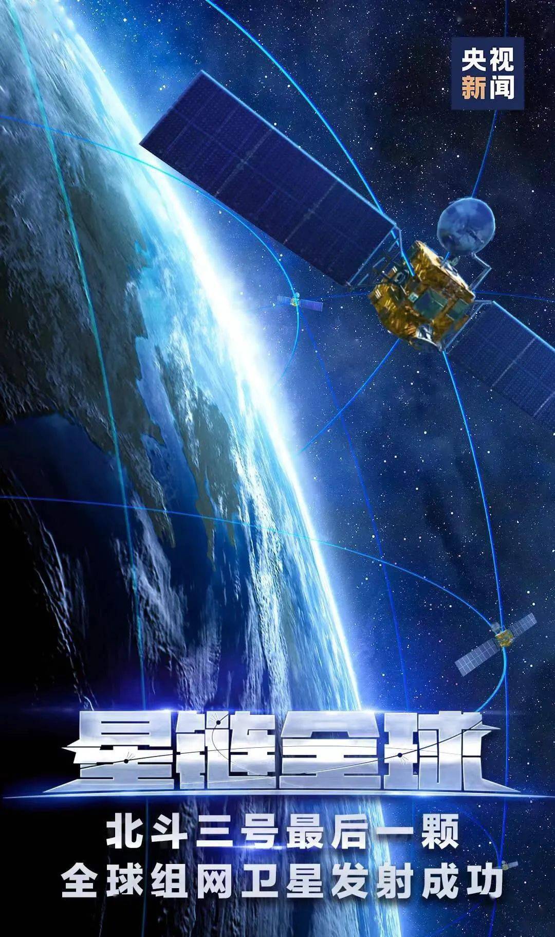 公众号id:bit_1940 2020年6月23日9时43分 我国北斗三号全球卫星导航