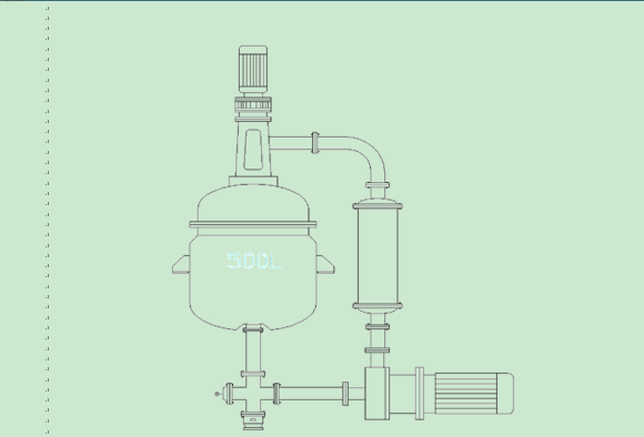 带外循环冷却装置的反应釜对热敏反应或对升温,降温时间要求苛刻的