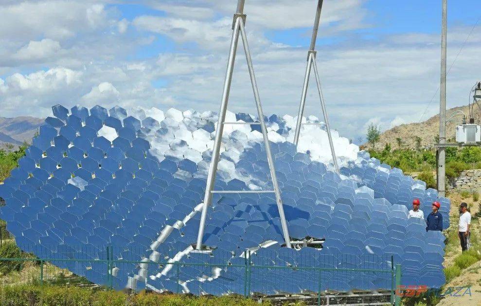图赏西藏首座多碟共焦塔式聚光集热器建成