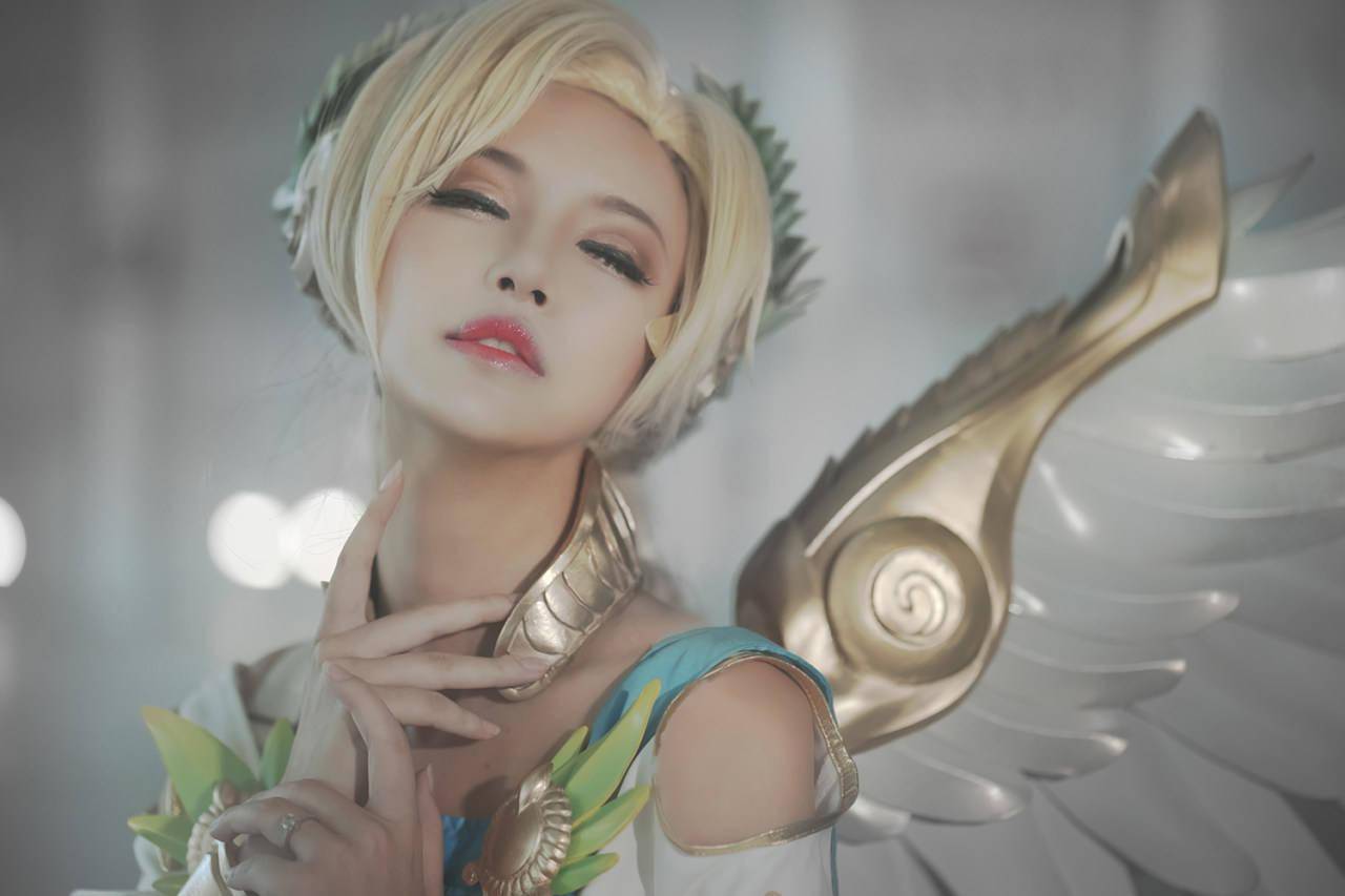 守望先锋 天使 胜利女神 cosplay_Mercy