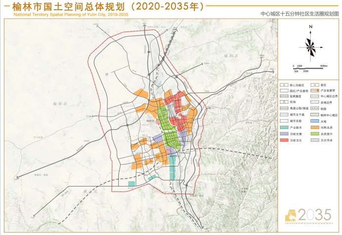 榆林东沙新区规划图图片