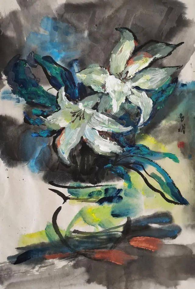 李子明国画作品