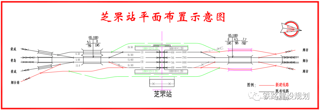 芝罘站平面佈置圖▼