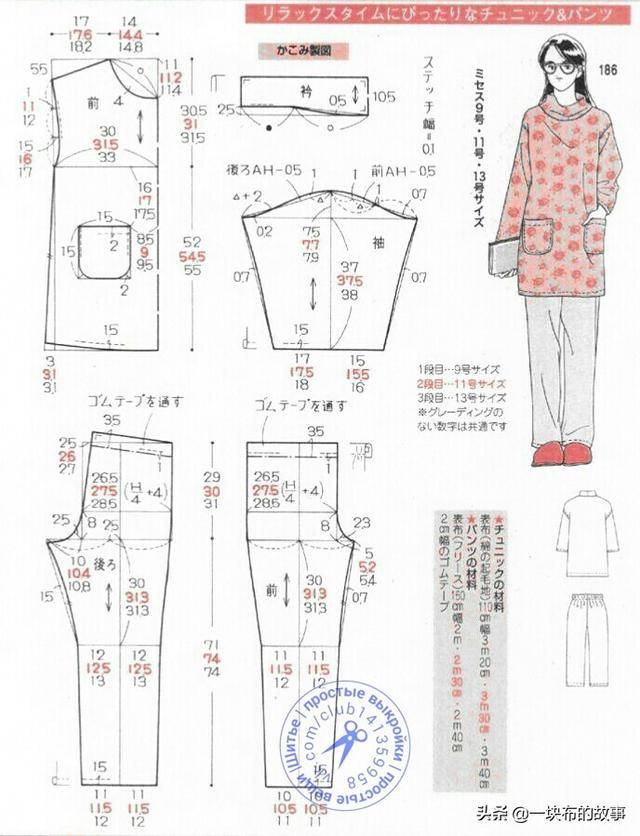 套装裁剪图
