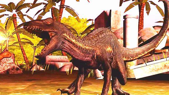 小鸢解说强力的狂暴迅猛龙战斗简直想玩一样侏罗纪世界