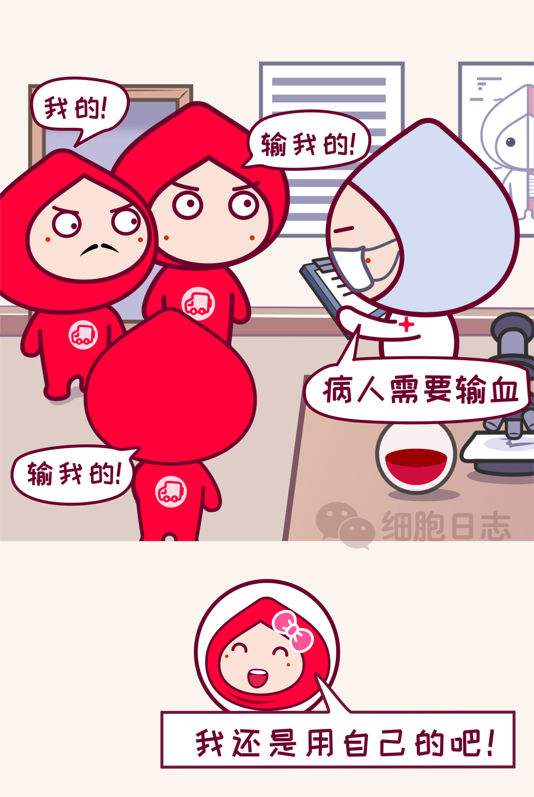 此时此刻就用自己的血救自己的命吧