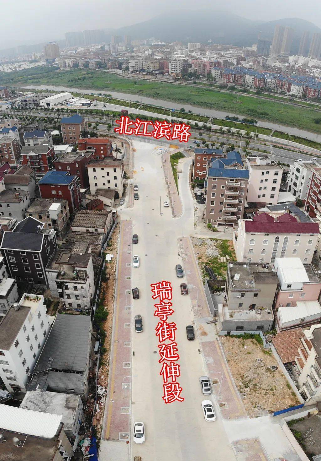 瑞亭街北向通往元华路,若南向能打通至北江滨路,东区的交通大动脉将更