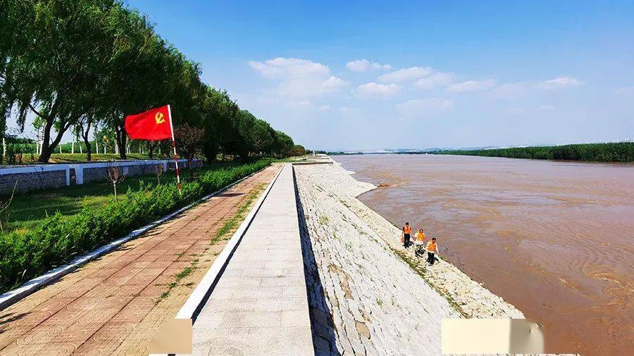 菏泽黄河大堤图片