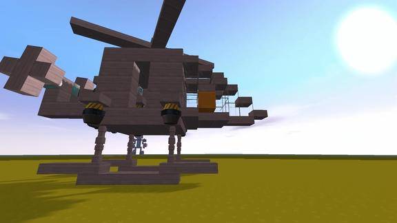 迷你世界胖子直升机真的有机翼还可以飞