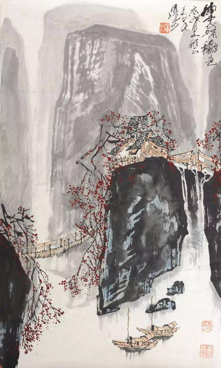 浓墨重彩写江山张步彩墨山水画赏析90幅