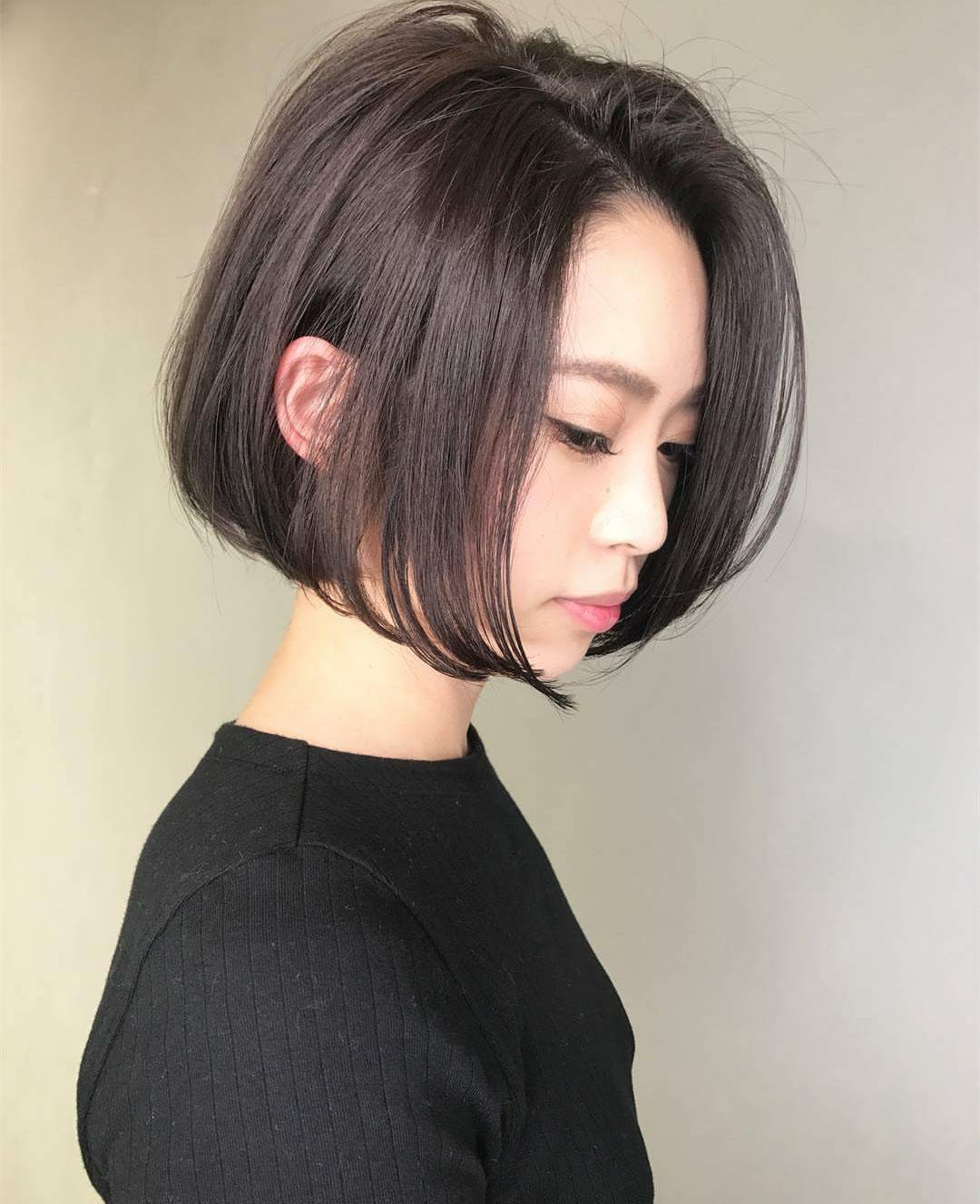 简单好打理的齐脸短发