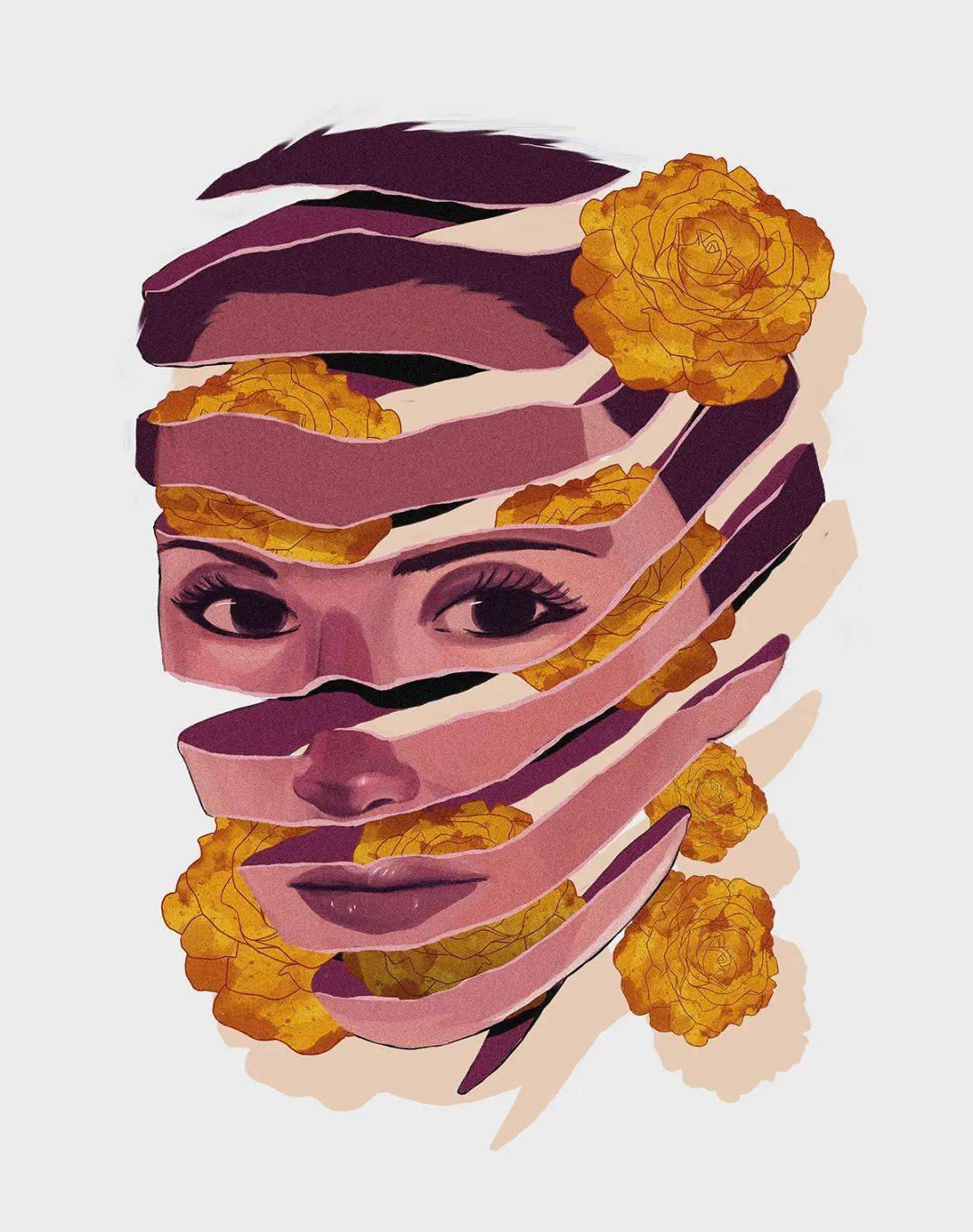 护发 插画