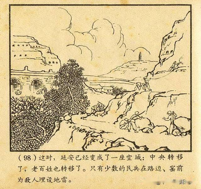 延安之战河北人民美术出版社1964宋怀林郭敦绘怀旧连环画