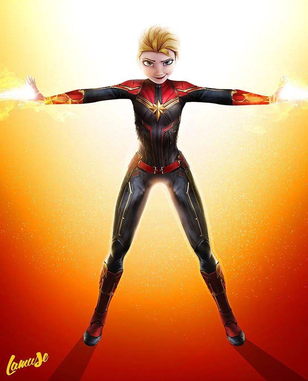 当迪士尼动画角色变身成漫威超级英雄