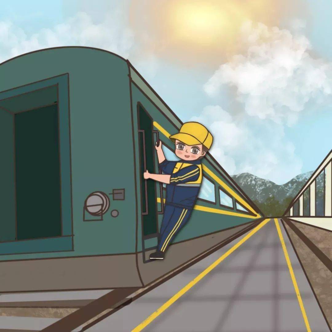 铁路人卡通头像图片