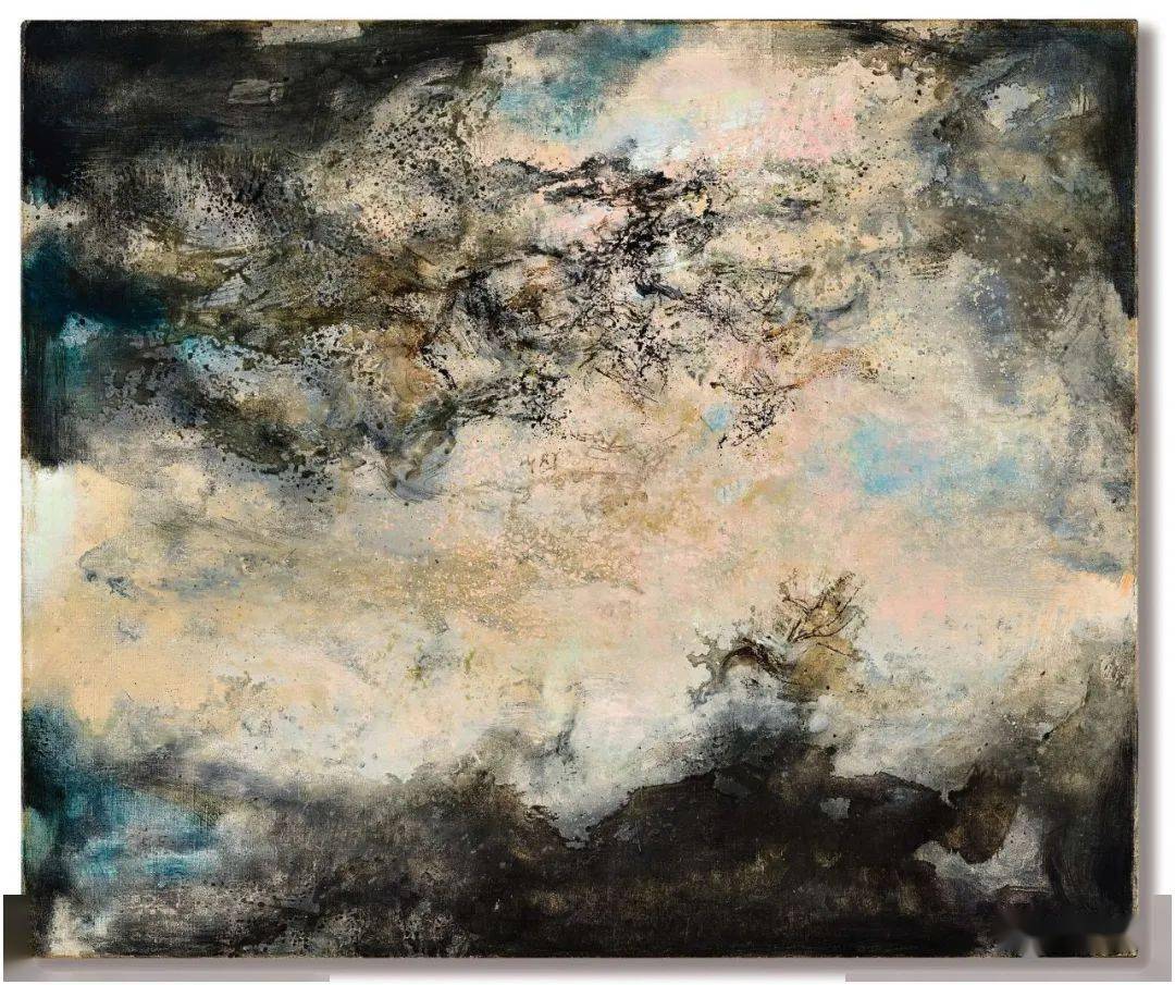 赵无极 《10.03.79》 54×65cm 油画画布 1979