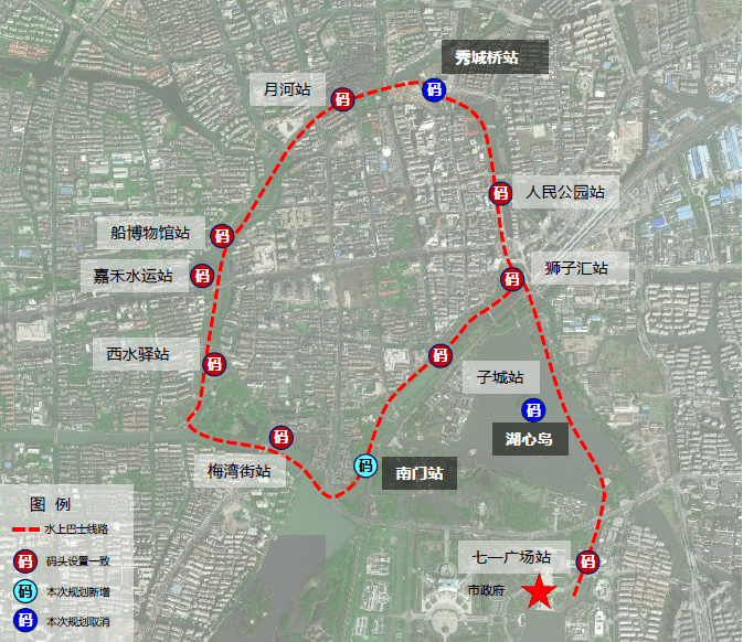 坐船上下班嘉兴城区水上巴士规划11条线路
