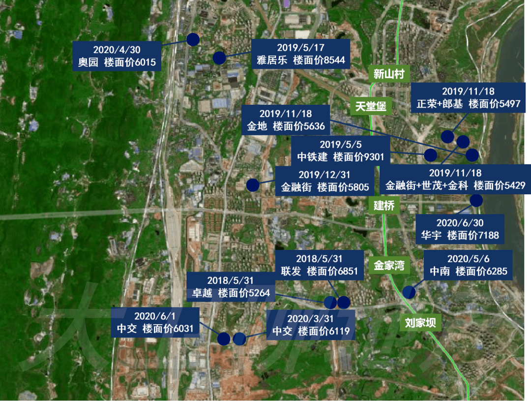 重庆土拍地图:没便宜地了!