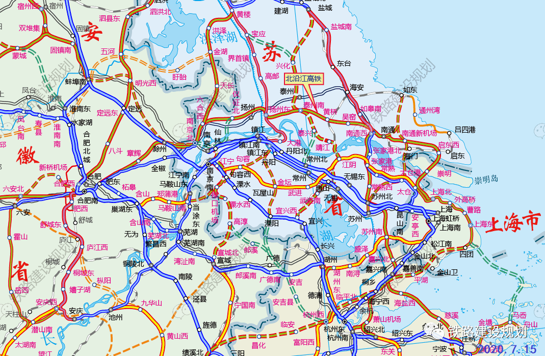 江苏高铁线路图沿海图片
