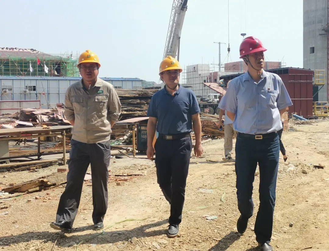 徐公平向李小平详细介绍了万年厂异地技改环保搬迁项目的整体规划以及