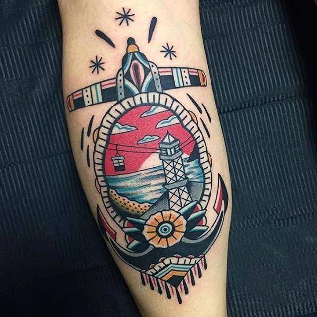 美式复古韵味oldschool纹身的独特感觉