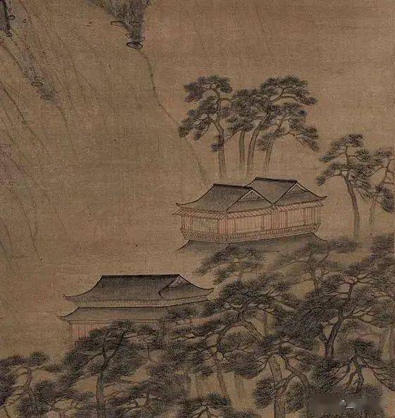 明 蓝瑛《松萝晚翠图》轴鉴赏